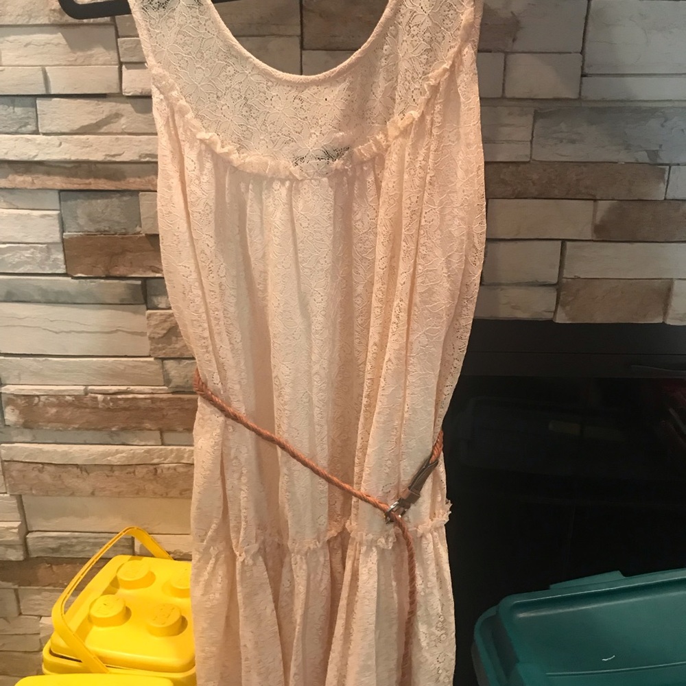 SOLD Lace dress with belt